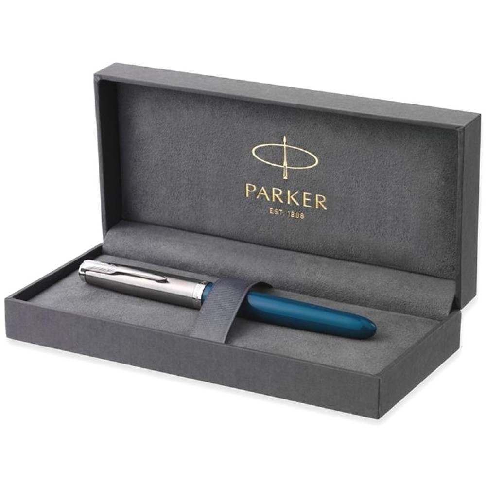 Ручка перьевая Parker 51 Core, Teal Blue CT (Перо F) 2123506 Ручка перьевая Parker 51 Core, Teal Blue CT (Перо F) 2123506