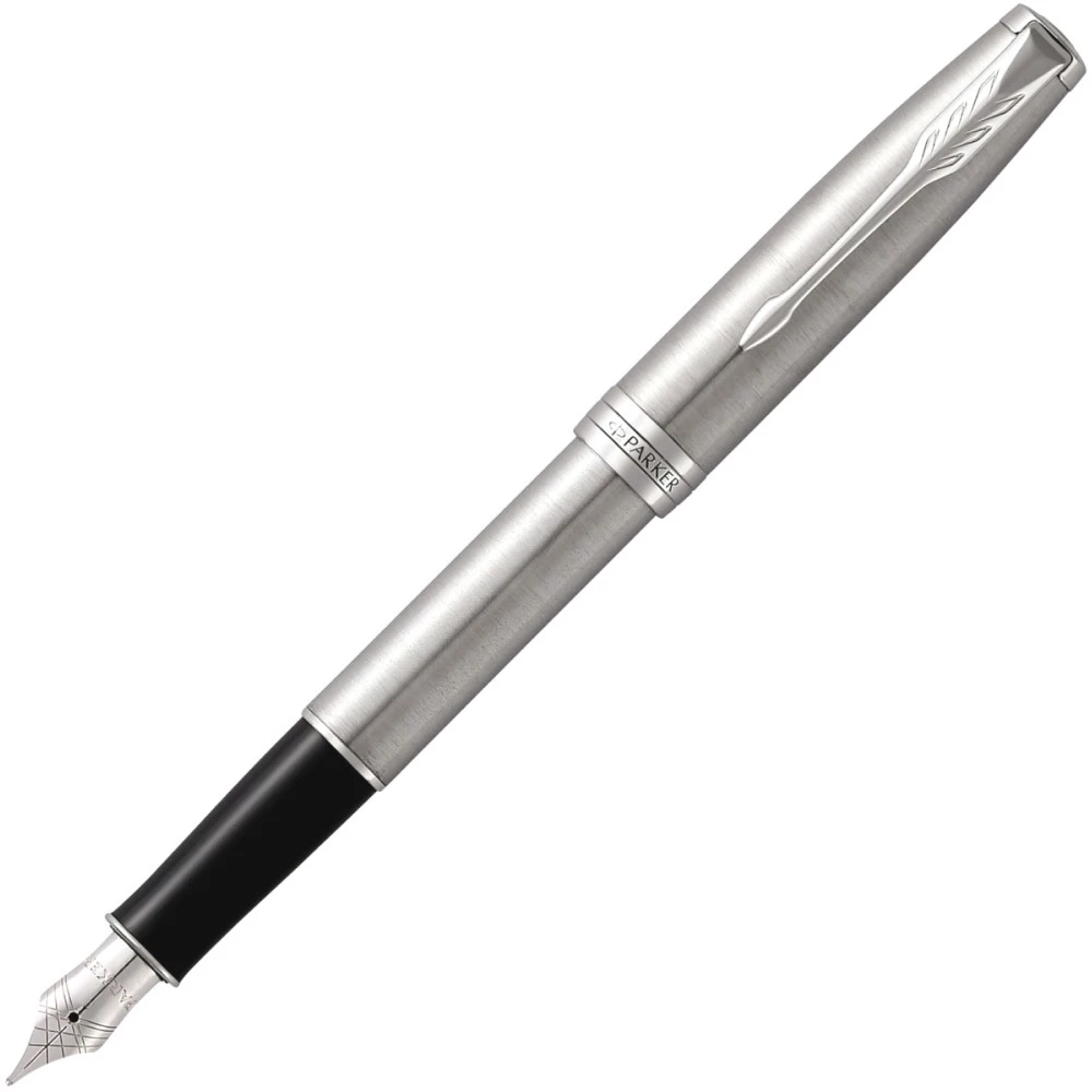 Набор: перьевая ручка + блокнот Parker Parker Sonnet Core F526, Stainless Steel CT (Перо M)